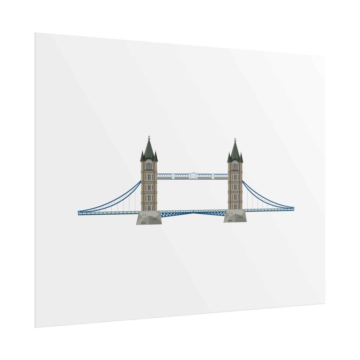 Tower Bridge Rolled Poster, London City Decor, Wall Art, Gift for Travelers, Home Aesthetic, UK Wall Art