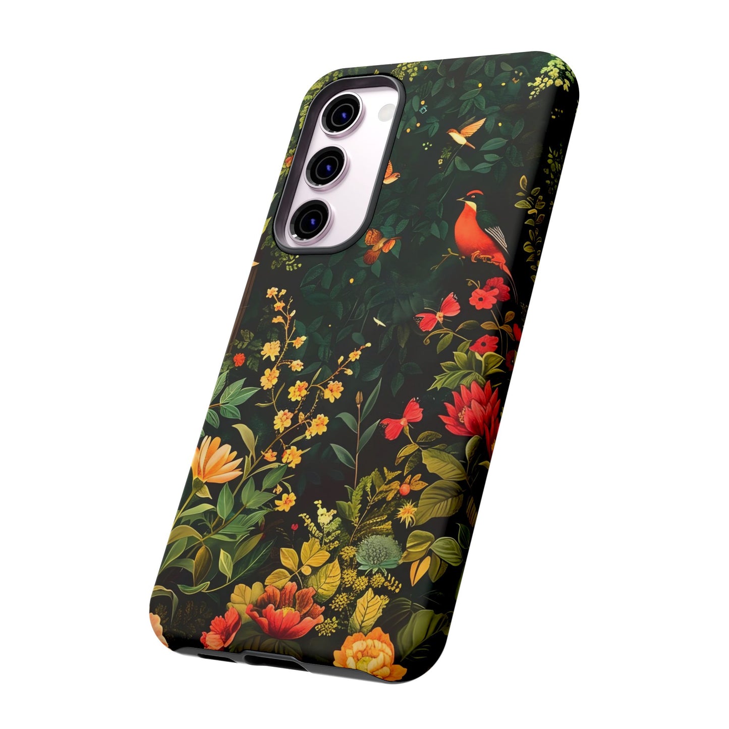 Floral Tough Phone Case, Nature-Inspired Design, Ideal for Garden Lovers, Gift for Birthdays, Christmas, Eco-Friendly Accessory