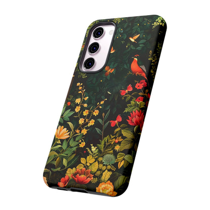Floral Tough Phone Case, Nature-Inspired Design, Ideal for Garden Lovers, Gift for Birthdays, Christmas, Eco-Friendly Accessory