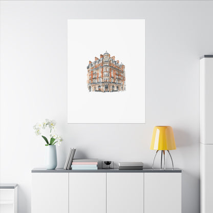 Artistic Matte Canvas Print of Historic Building, Wall Art Decor, Home Interior, Unique Gift, Fine Art, Architecture Lover, Urban Design