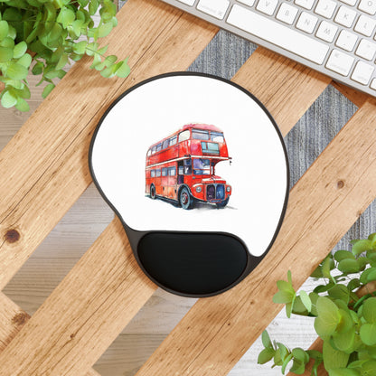 Red Double Decker Bus Mouse Pad, Comfortable Wrist Rest for Office and Home, Unique Gift for London Lovers, Ergonomic Mouse Mat, Cute [...]