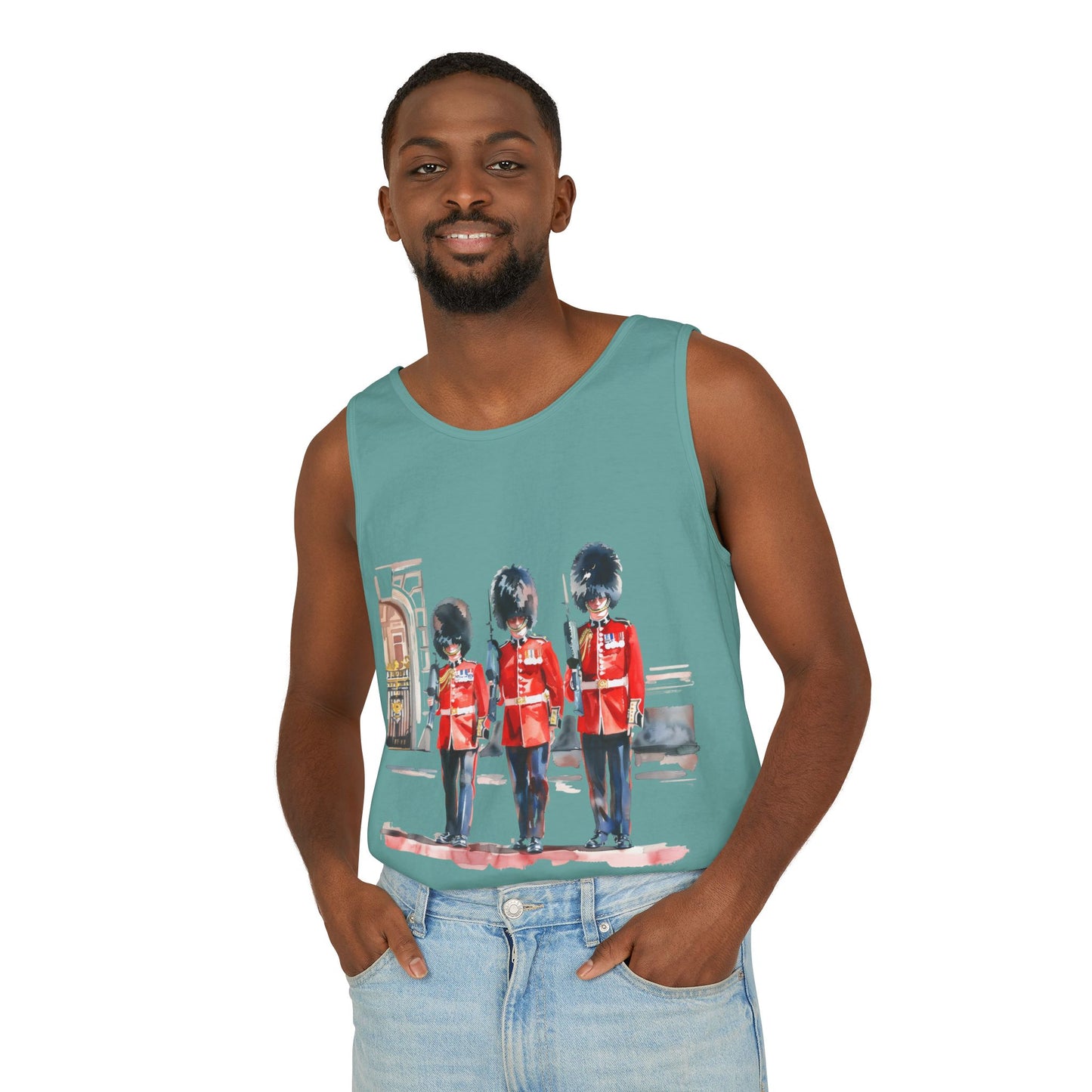 Unisex Garment-Dyed Tank Top - Red Jacket - Bodmin Keep