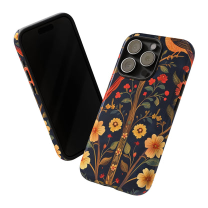 Floral Phone Case, Tough Cases, Flower Pattern, Phone Accessory, Gift for Her, Stylish Tech Cover, Nature Lover's Gift