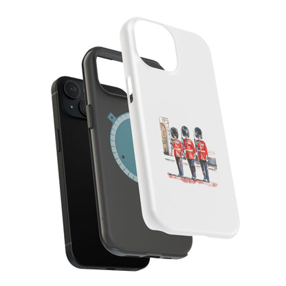 Stylish Magnetic Phone Case with Guards Design, Fun Phone Cover, Unique Gifts for Tech Lovers, Elegant Protection for All Phones