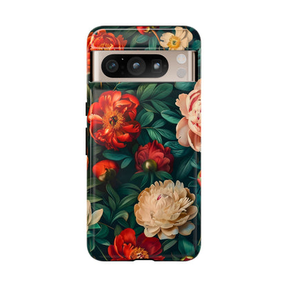 Floral Phone Case - Tough Cases, Vibrant Protection, Gift for Her, Cute Floral Design, Trendy Accessory, Perfect for Spring