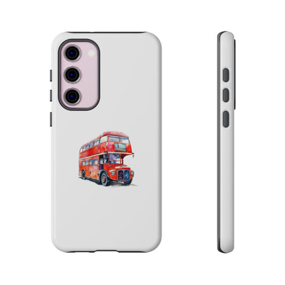 Vintage Red Double-Decker Bus Phone Case - Tough & Stylish