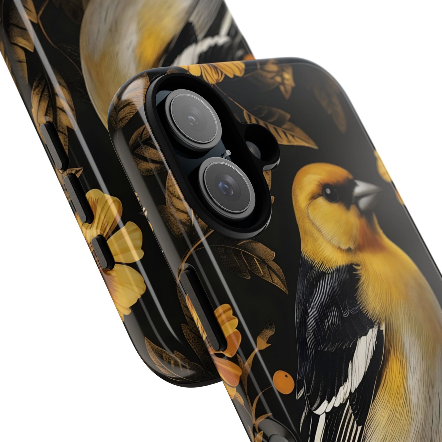 Elegant Bird Phone Case - Tough Cases, Phone Accessories, Wildlife Gifts, Nature Lover, Floral Design, Unique Cases