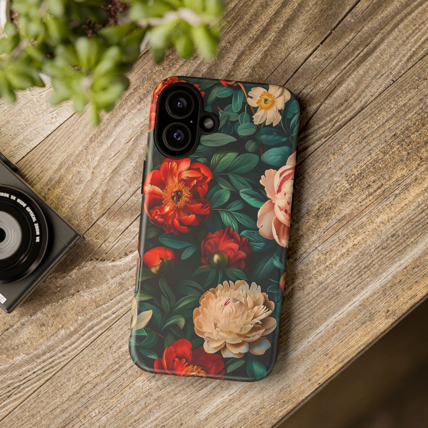 Floral Phone Case - Tough Cases, Vibrant Protection, Gift for Her, Cute Floral Design, Trendy Accessory, Perfect for Spring