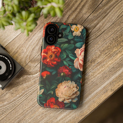 Floral Phone Case - Tough Cases, Vibrant Protection, Gift for Her, Cute Floral Design, Trendy Accessory, Perfect for Spring
