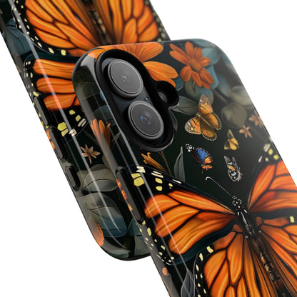 Monarch Butterfly Phone Case, Tough Cases, Nature Lover Gift, Floral Mobile Cover, Eco-Friendly Phone Accessory, Butterfly Design