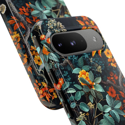 Floral Phone Case | Tough Cases, Protective Cover, Gift for Her, Autumn Vibes, Floral Phone Accessory, Unique Design