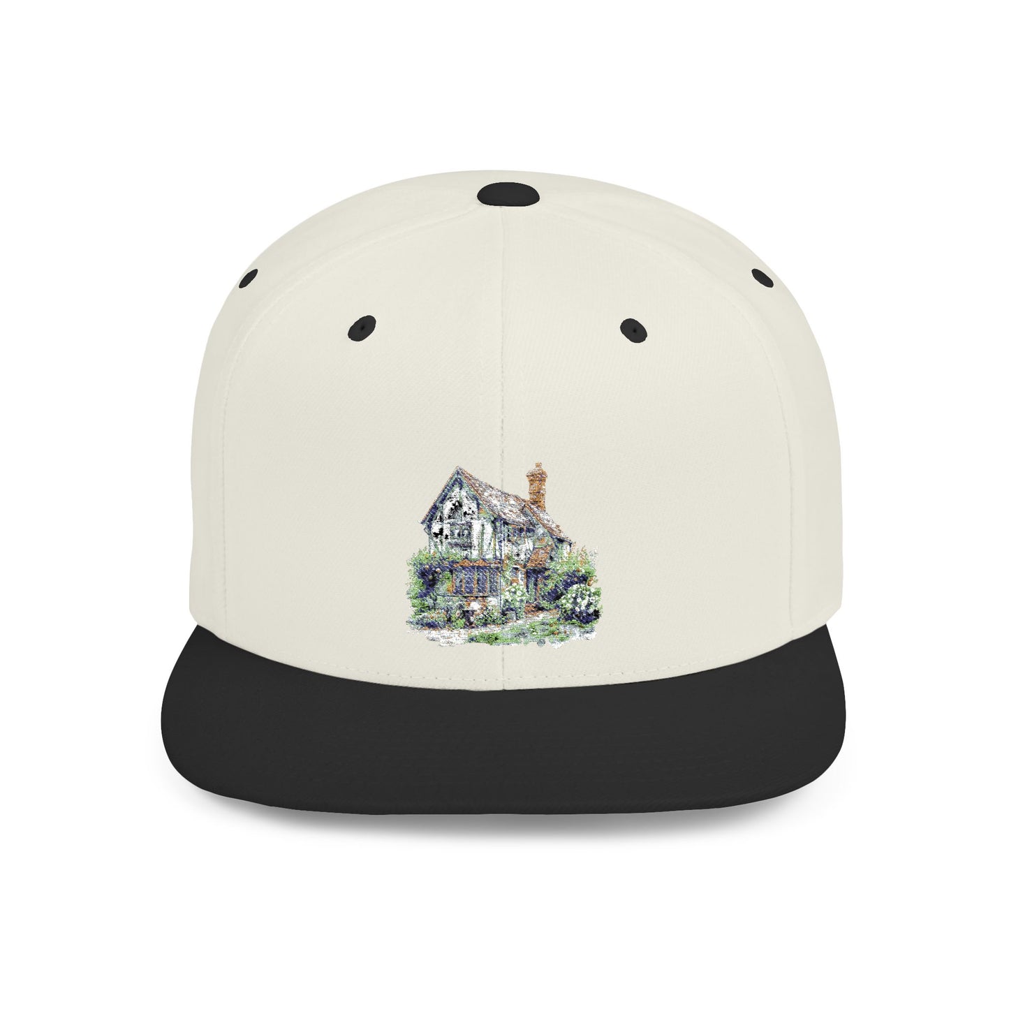 Countryside English Cottage Flat Bill Snapback