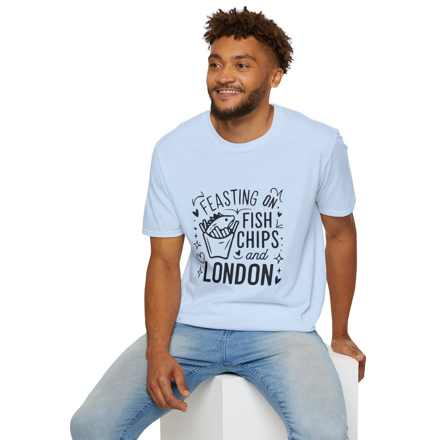 Fish Chips and London Unisex Softstyle T-Shirt