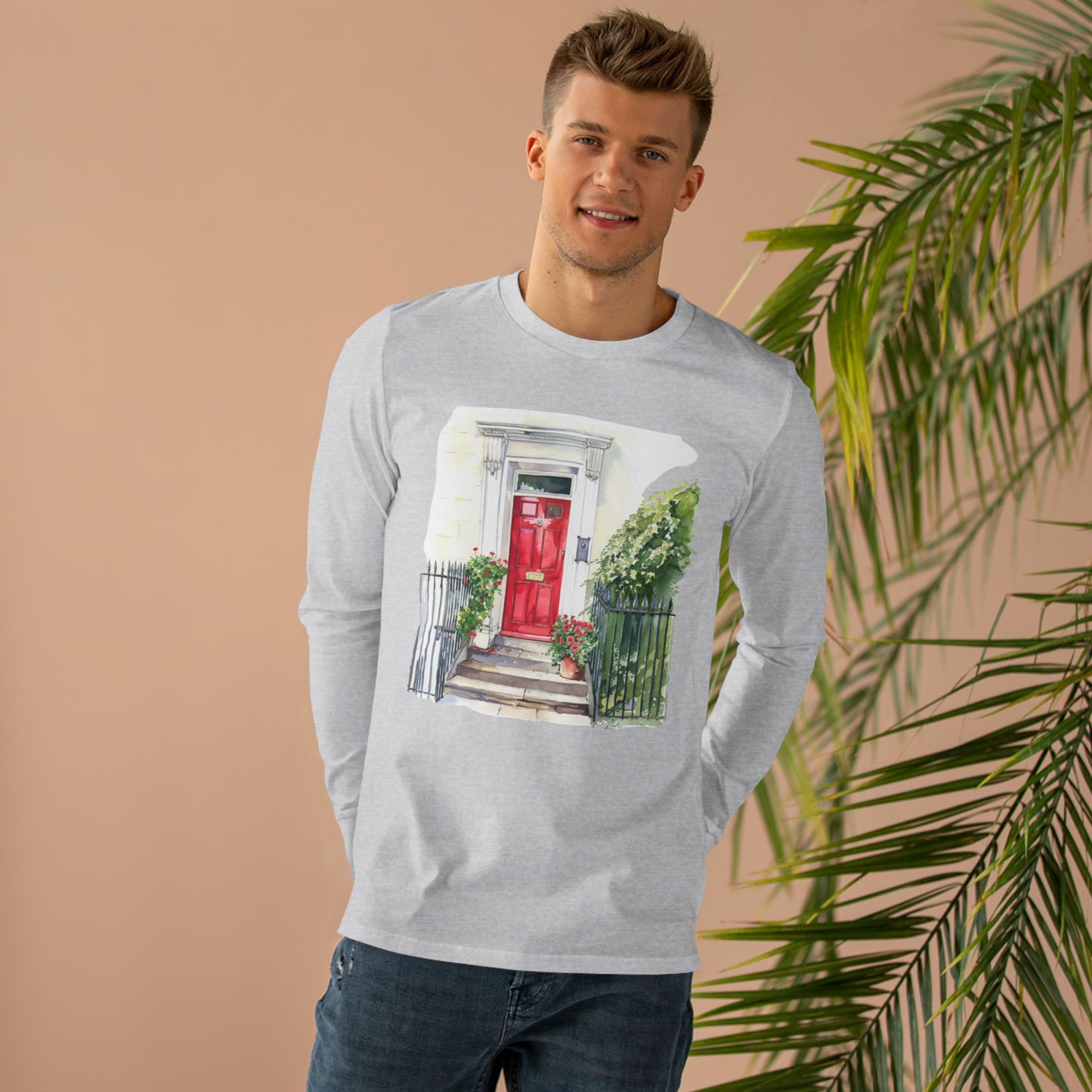 Men’s Base Longsleeve Tee - England Aesthetics - Embracing Classic British Charm and Style