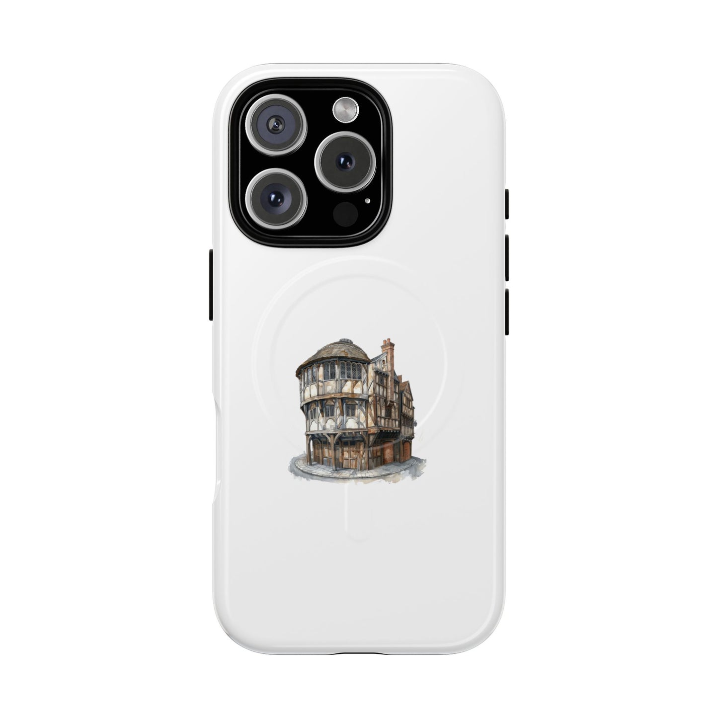 Durable Magnetic Phone Cases with Vintage Architecture Design, Personalized Phone Protection, Unique Gift for Travelers, Stylish Tech [...]
