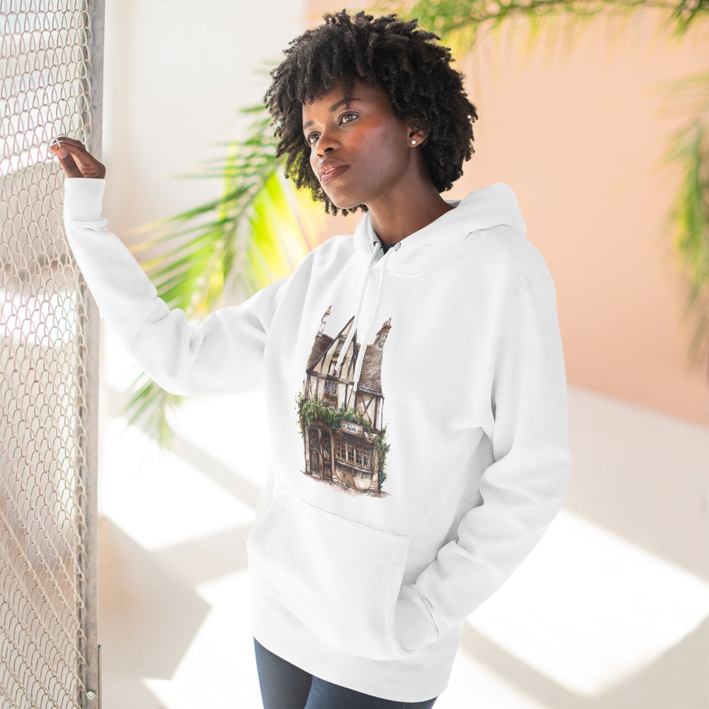 Three-Panel Fleece Hoodie - British Village House Elegance