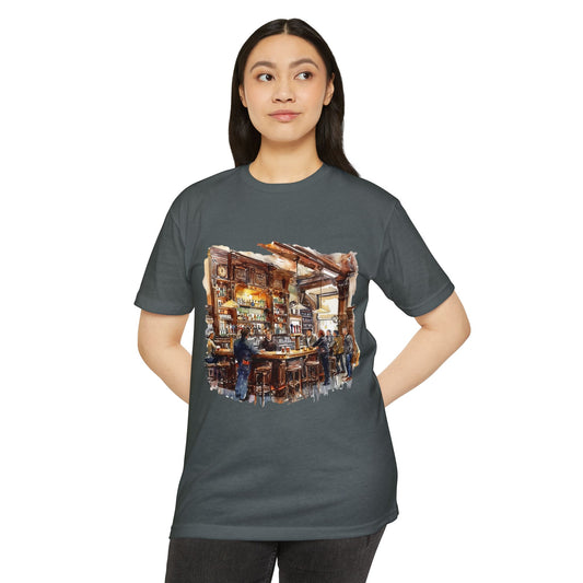 Unisex CVC Jersey T-shirt - Cheers to Tradition - The Classic British Pub