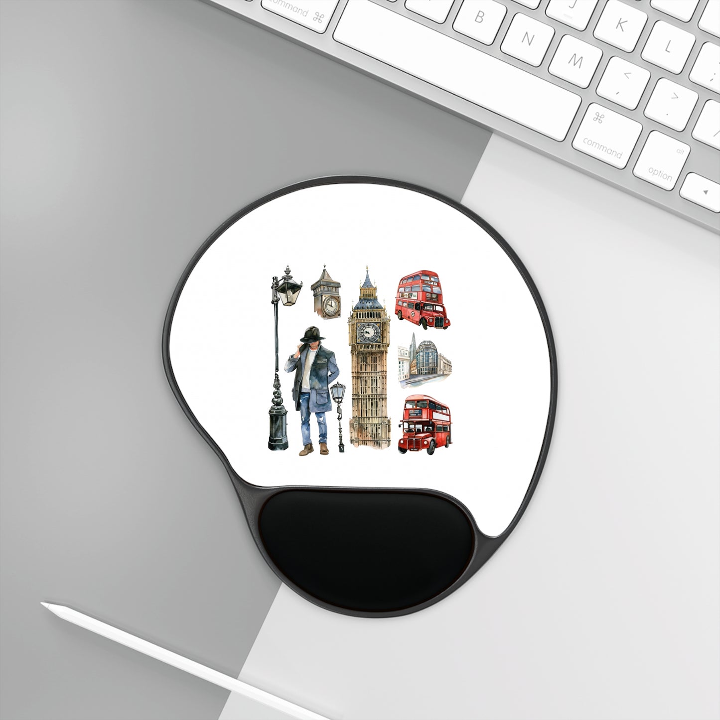Artistic Mouse Pad With Wrist Rest