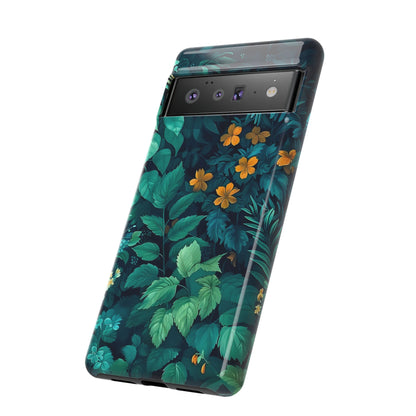 Tough Floral Phone Case, Floral Phone Cover, Nature-Inspired Phone Protector, Greenery Mobile Case, Eco-Friendly Gift Ideas