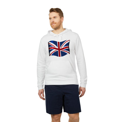 adidas Unisex Fleece Hoodie - British Pride: Heart of the Union Jack