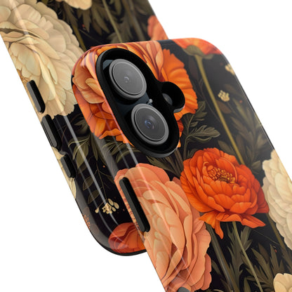 Floral Phone Case with Tough Protection, Blooming Ranunculus Design, Durable Cover, Gift for Flower Lovers, Eco-Friendly Phone Accessory
