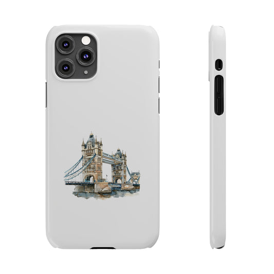 London Bridge Slim Phone Case, Protective Mobile Cover, Stylish Smartphone Accessory, Gift for Travelers, Unique Art Case