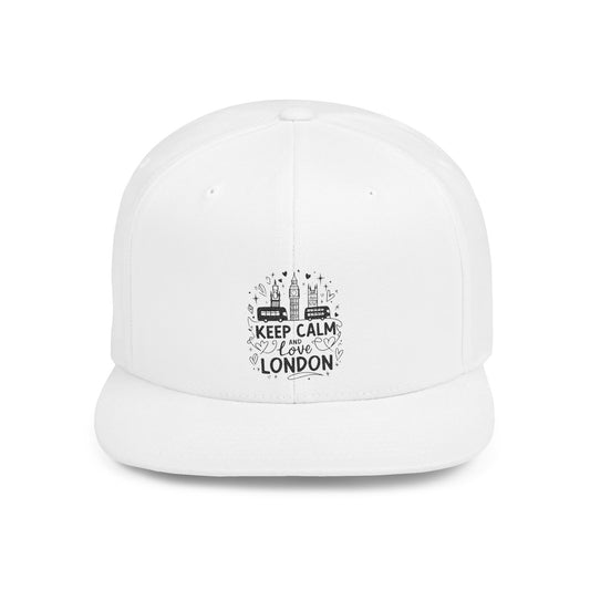 Stylish Flat Bill Snapback Hat, Casual Streetwear Cap, Gift for Travelers, Fashion Accessory, Trendy Summer Hat
