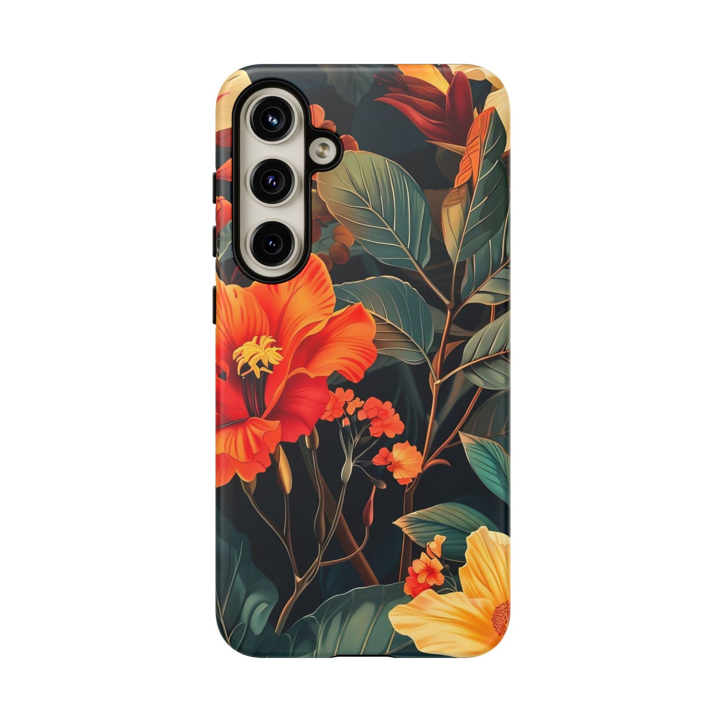 Tough Floral Phone Case | Tropical Vibe, Gift for Nature Lovers, Summer Beach Accessory, Floral Pattern, Trendy Phone Accessories