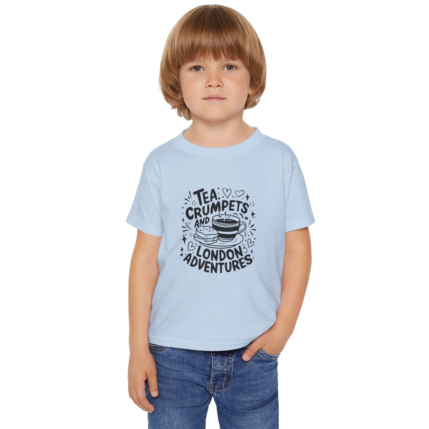 Toddler T-Shirt - Tea crumpets and London adventures
