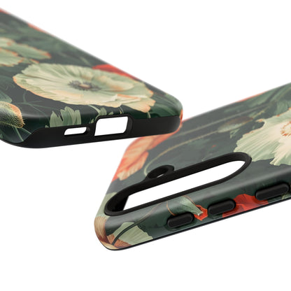 Floral Phone Case - Tough Cases, Botanical Design, Gift for Friends, Trendy Mobile Cover, Personalized Phone Accessory