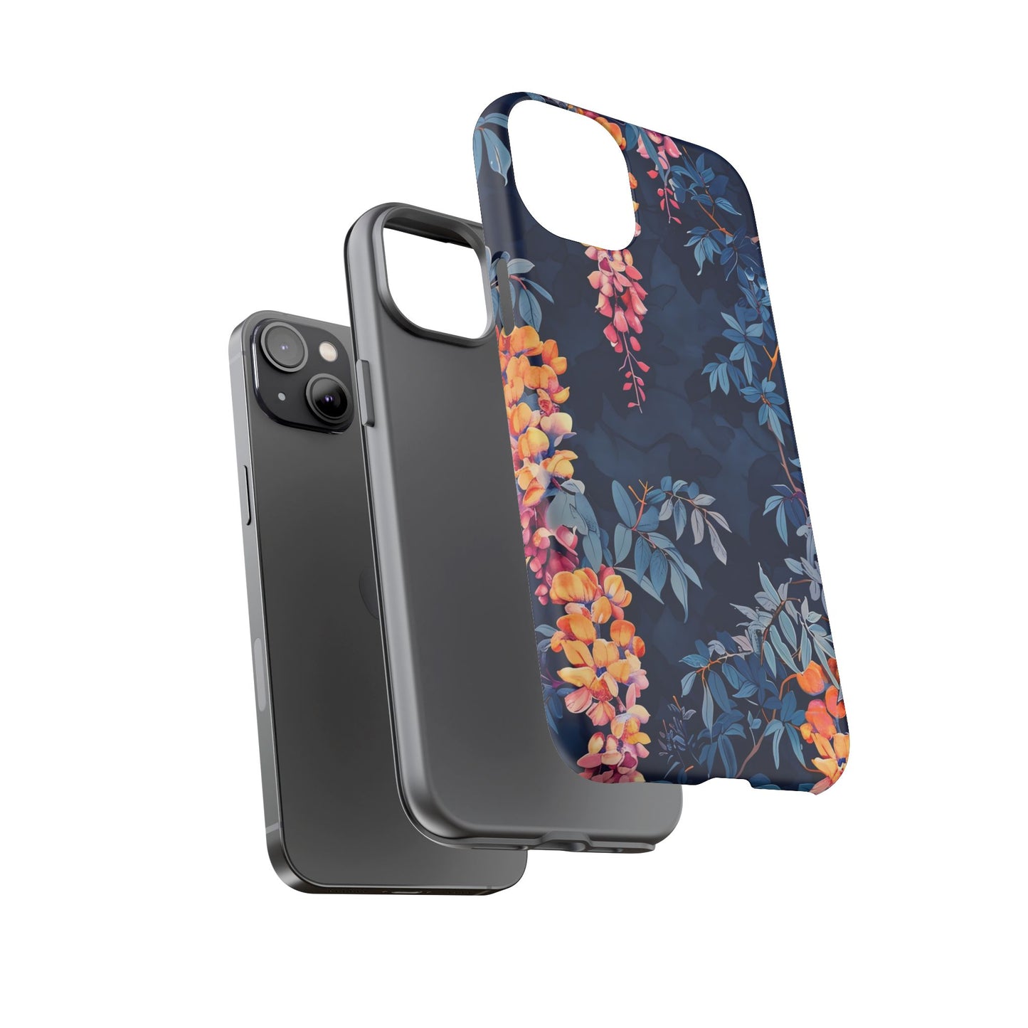 Floral iPhone Case, Tough Phone Cover, Gift for Her, Nature Lover Accessory, Spring Decor, Unique Floral Design