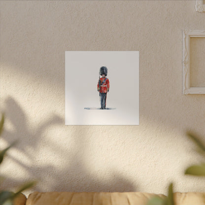 Royal Guard Canvas Art Print, British Soldier Wall Decor, Home Decoration, Gift for History Lovers, Art for Offices, Unique Wall Gallery