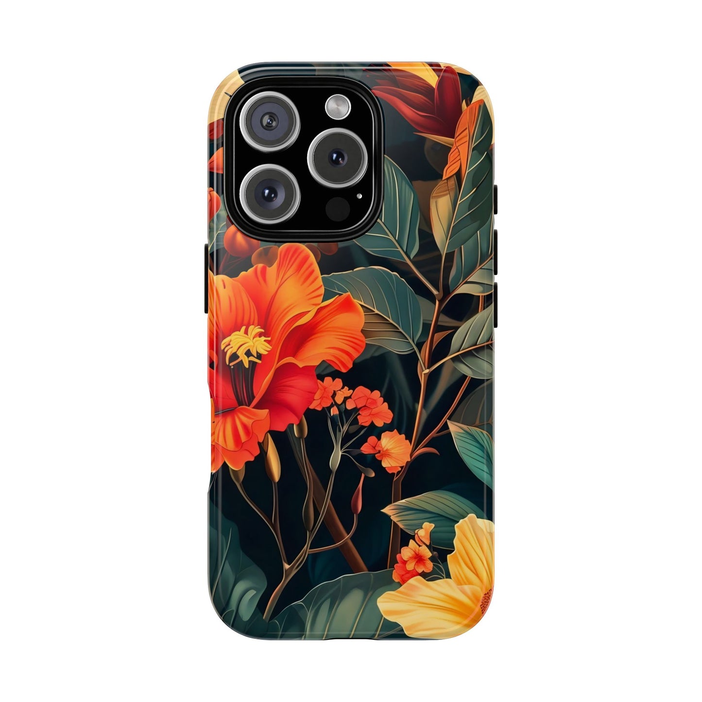 Tough Floral Phone Case | Tropical Vibe, Gift for Nature Lovers, Summer Beach Accessory, Floral Pattern, Trendy Phone Accessories