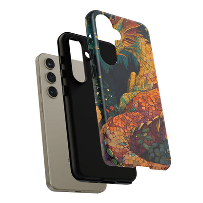 Dragon Art Phone Case, Tough Phone Cover, Fantasy Gift, Unique Mobile Accessory, Dragon Lover Gift, Stylish Protection