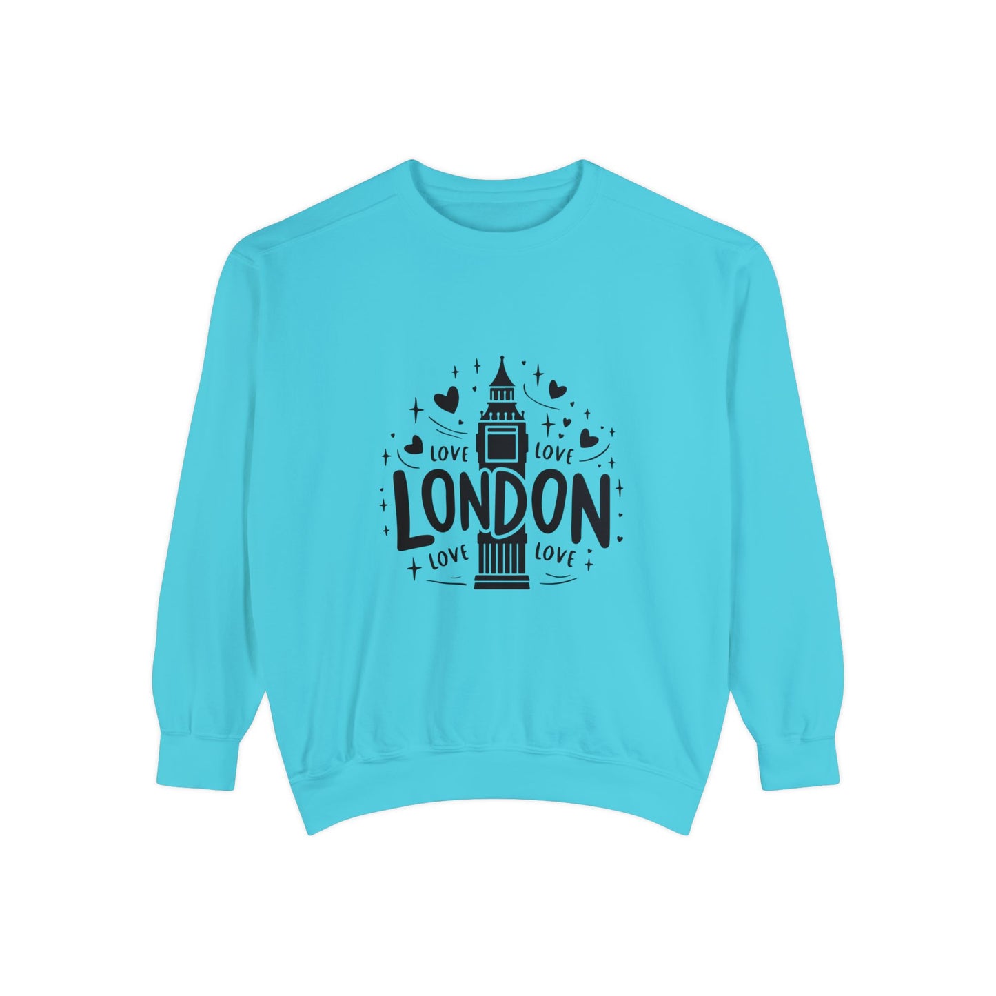 Unisex Garment-Dyed Sweatshirt Versatile - Love London