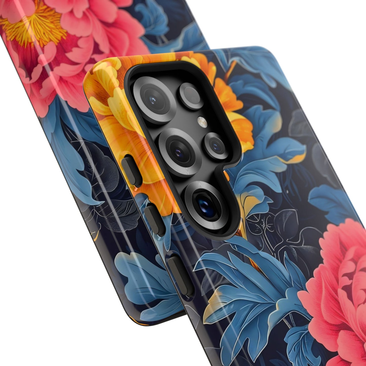 Floral Phone Case, Tough Cases, Stylish Mobile Cover, Gifts for Her, Phone Accessories, Unique Flower Design