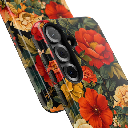 Floral Phone Case, Tough Cases, Decorative Tech Accessories, Gift for Her, Nature Lover Gift, Boho Style Case, Spring Floral Cover