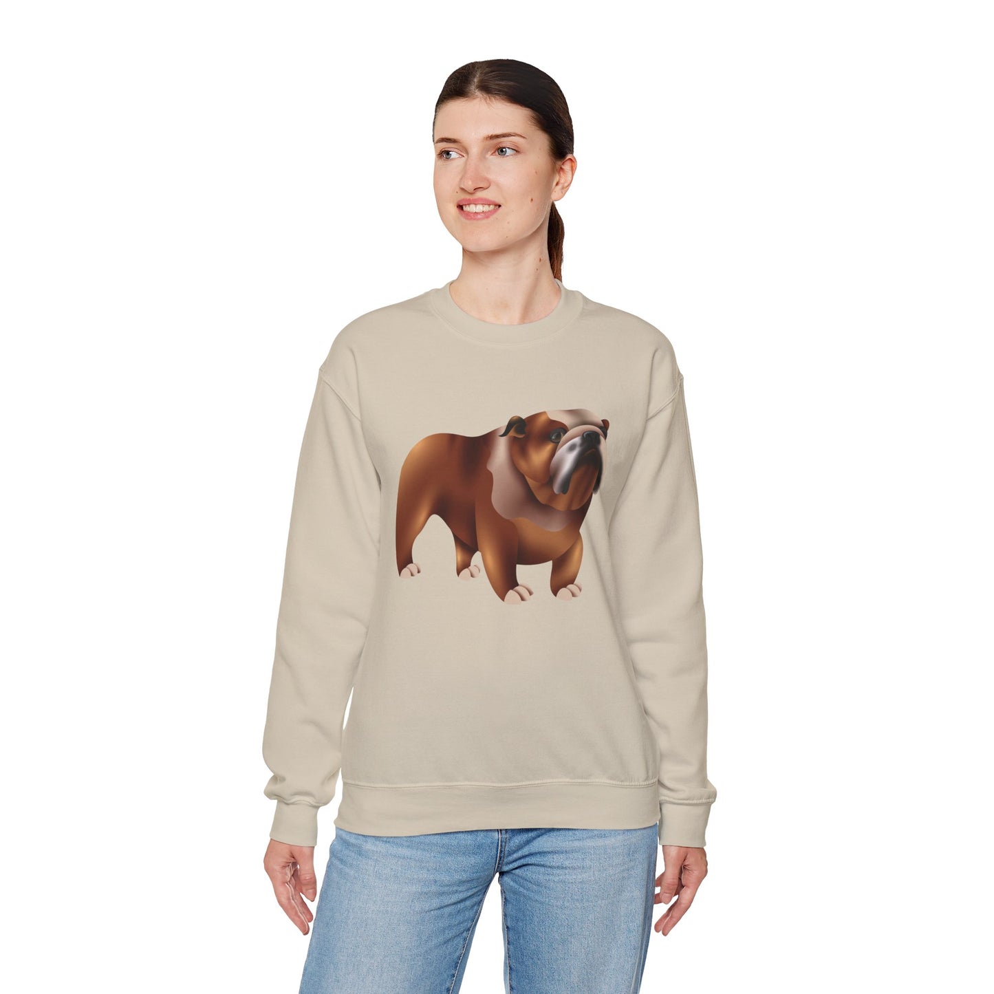 Unisex Heavy Blend™ Crewneck Sweatshirt - Adorable British Dog