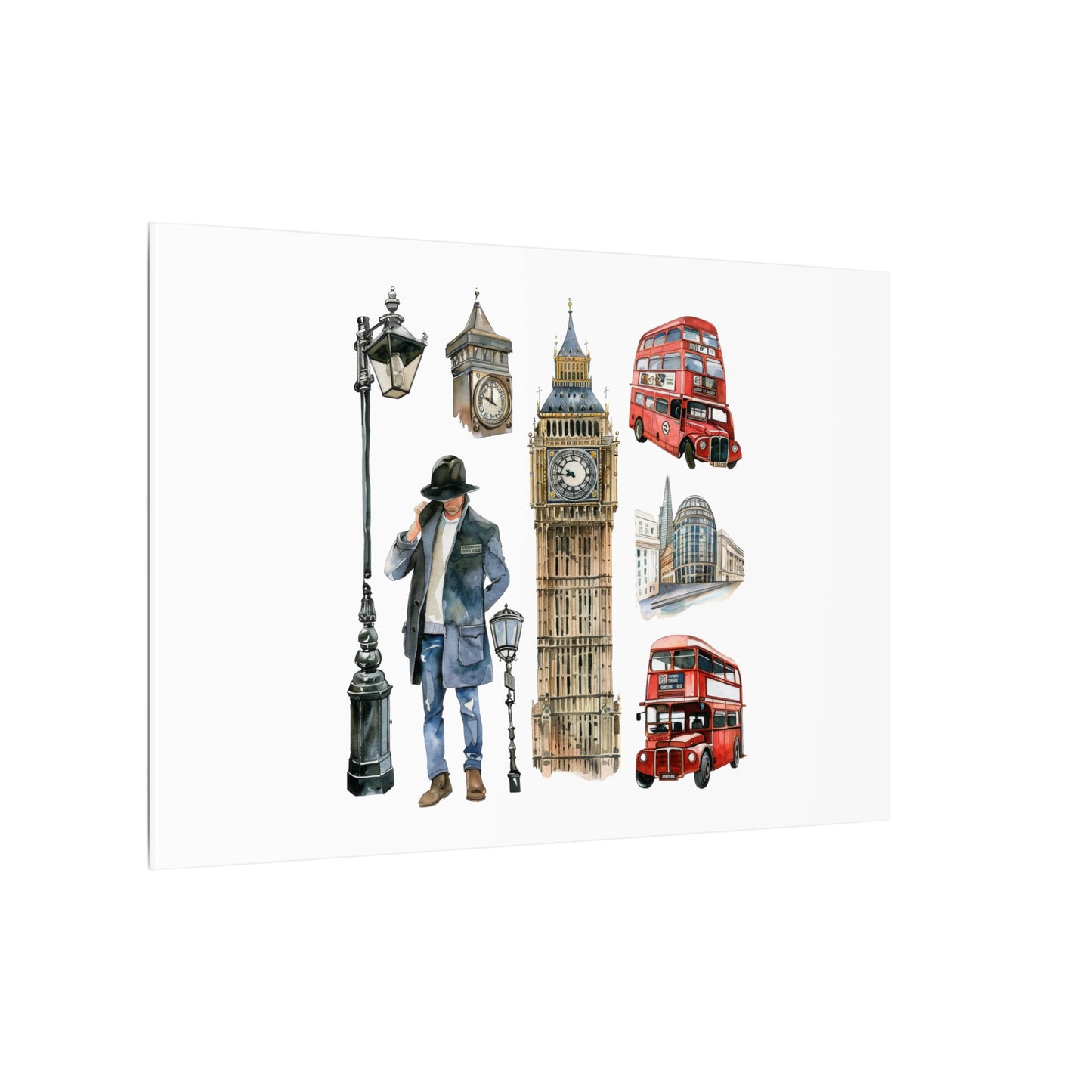 Canvas Art Print, London Skyline, Home Decor, Wall Art, Gift Idea, Travel Memories, Modern Wall Art