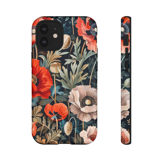 Floral Phone Case - Tough Cases, Flower Design, Chic Tech Accessories, Stylish Gifts, Unique Phone Protectors