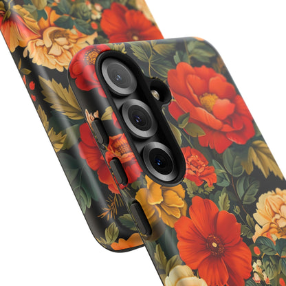Floral Phone Case, Tough Cases, Decorative Tech Accessories, Gift for Her, Nature Lover Gift, Boho Style Case, Spring Floral Cover