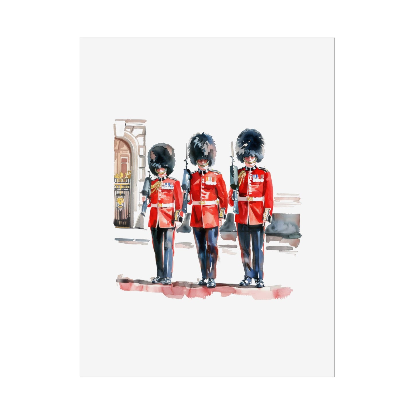 London Guard Roll-Up Posters, British Soldier Art Prints, Home Decor, Travel Gifts, Wall Art for Various Occasions