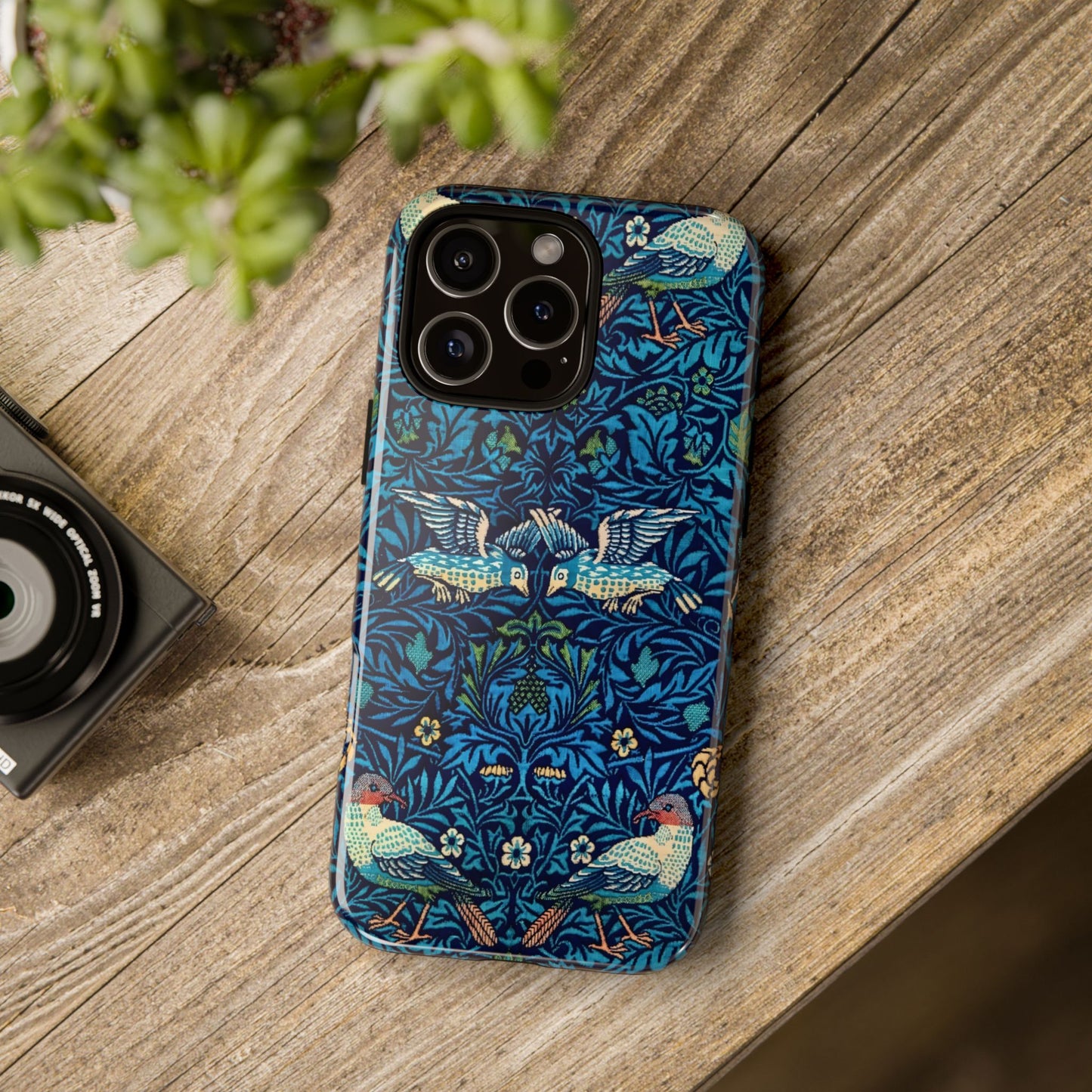 Elegant Bird Pattern Phone Case | Nature Lover Gift, Stylish Mobile Cover, Floral Design, Eco-Friendly, Unique Cell Phone Protector