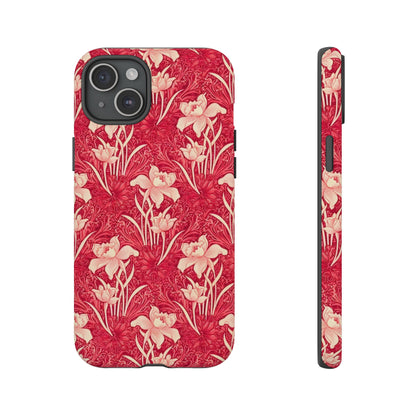 Floral Tough Phone Case - Durable, Stylish Accessory, Perfect Gift for Her, Floral Pattern, Customizable, Ideal for Daily Use