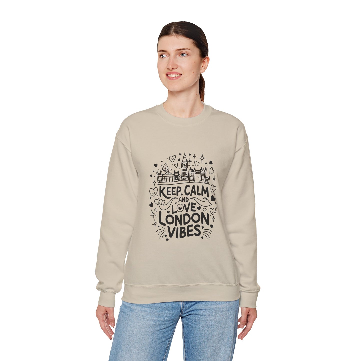 Unisex Heavy Blend™ Crewneck Sweatshirt - Trendy and Calm London Vibes