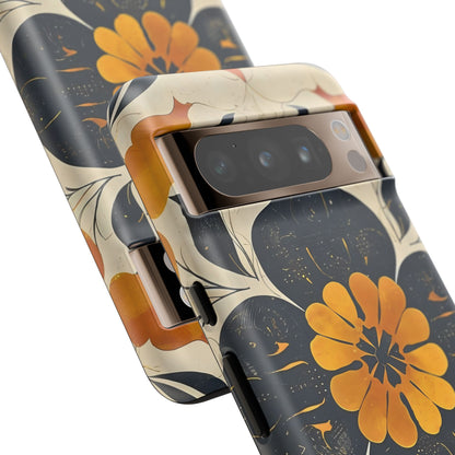 Floral Phone Case - Tough Cases, Botanical iPhone Cover, Vintage Flower Design, Durable Smartphone Protection, Unique Gift Idea