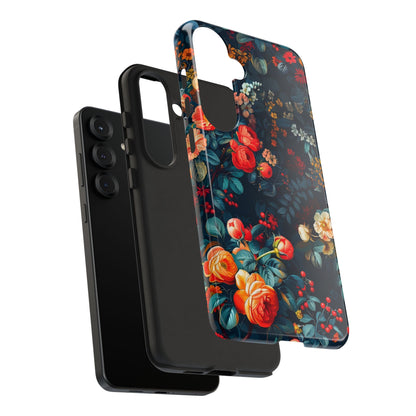 Floral Phone Case, Tough Cases for Protection, Vibrant Floral Design, Chic Gift for Her, Stylish Accessories