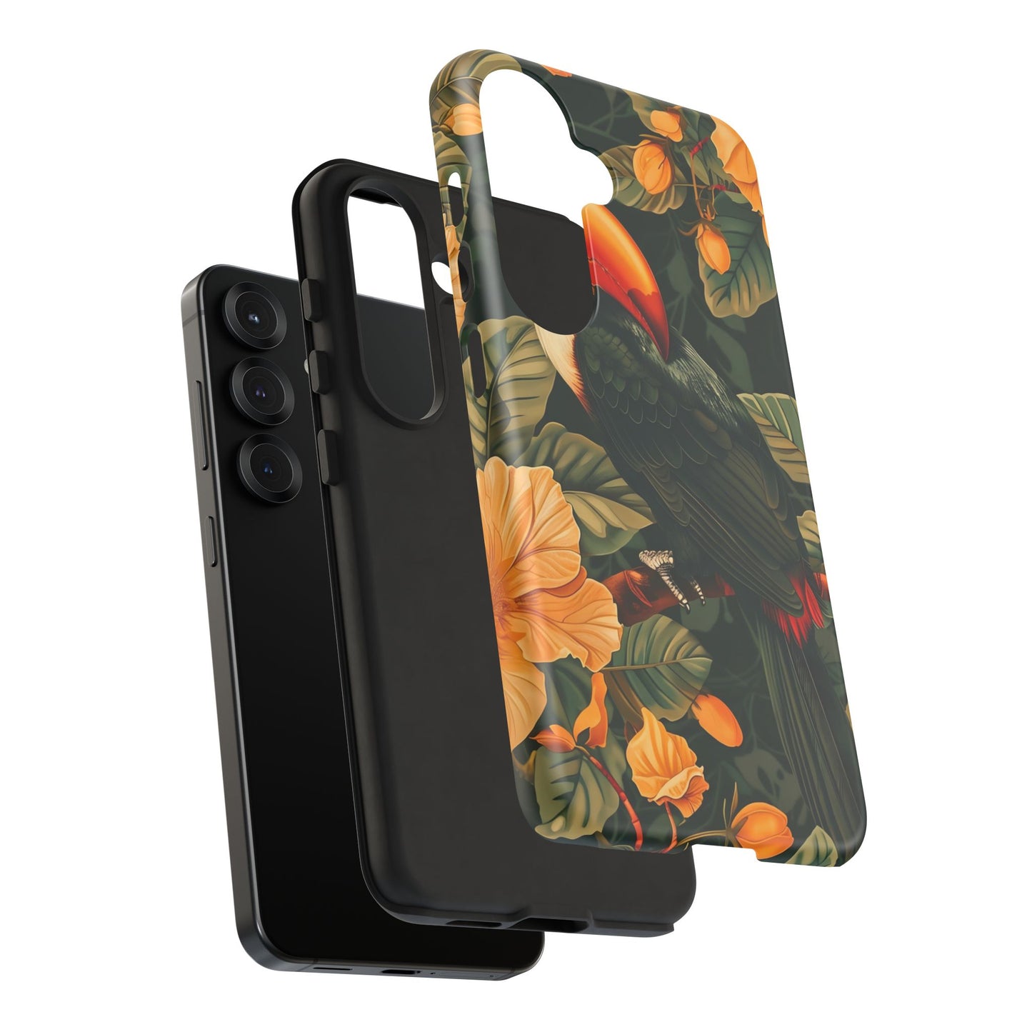 Tropical Toucan Phone Case, Exotic Bird Cover, Nature Lover Gift, Eco-Friendly Design, Customizable Tech Accessory