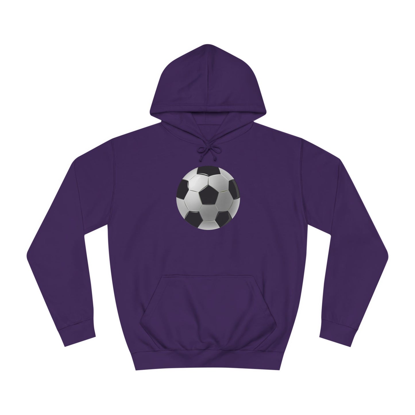 Dynamic Football Design - Sports Passion and Energetic Unisex College Hoodie