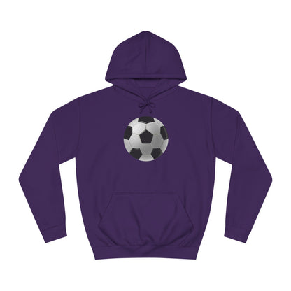 Dynamic Football Design - Sports Passion and Energetic Unisex College Hoodie